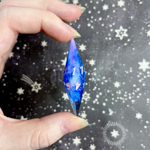 "Pensive Whimsy" - Elongated 7 Piece Show Off Set - Logo d20