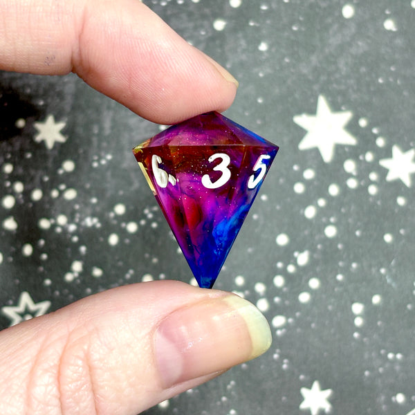 "Galactic Flare" - Show Off Gem d6