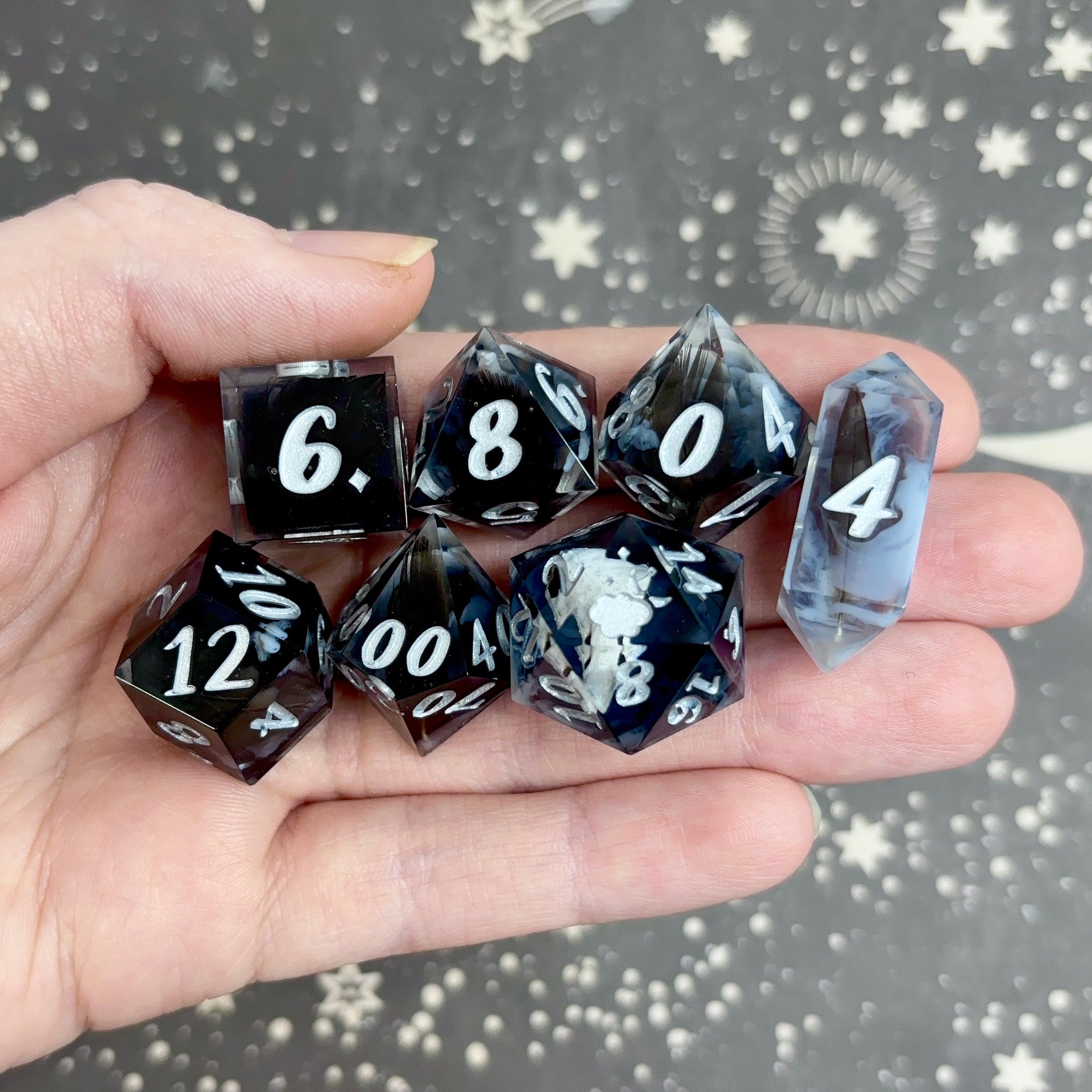 "Raven's Call" - 7 Piece Set - Logo d20