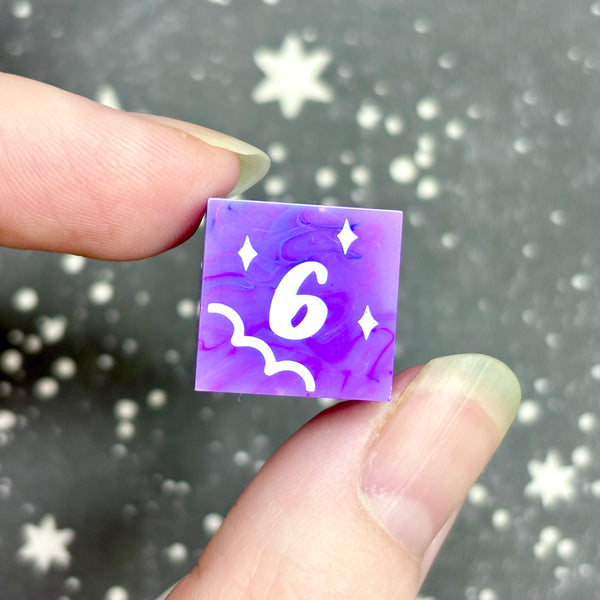 "Lavender Swirls" - 6d6 Set