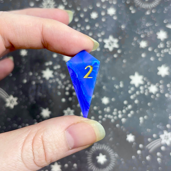 "Lady Lazuli" - 7 Piece Show Off Set - Logo d20