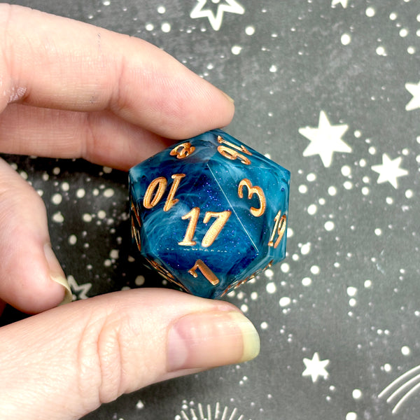 "First Frost" - Oversized 28mm Yeet/Fuck d20
