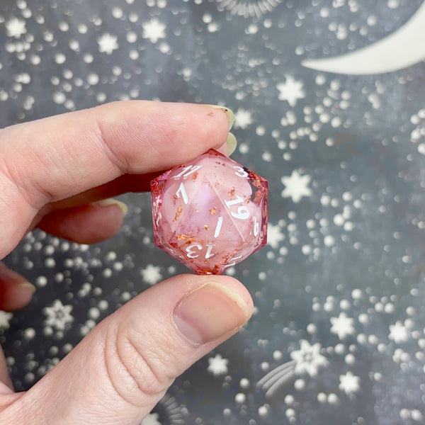 "Copper and Pink" - Show Off Numeric d20