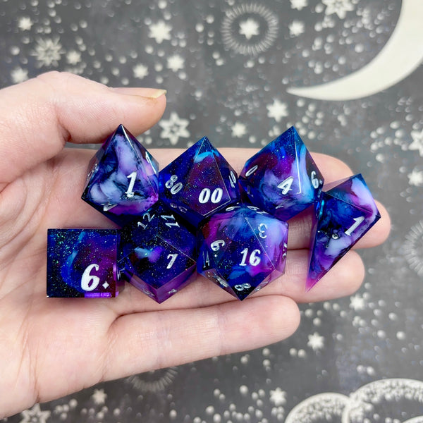 "Galaxies Beyond" - 7 Piece Show Off Set - Logo d20