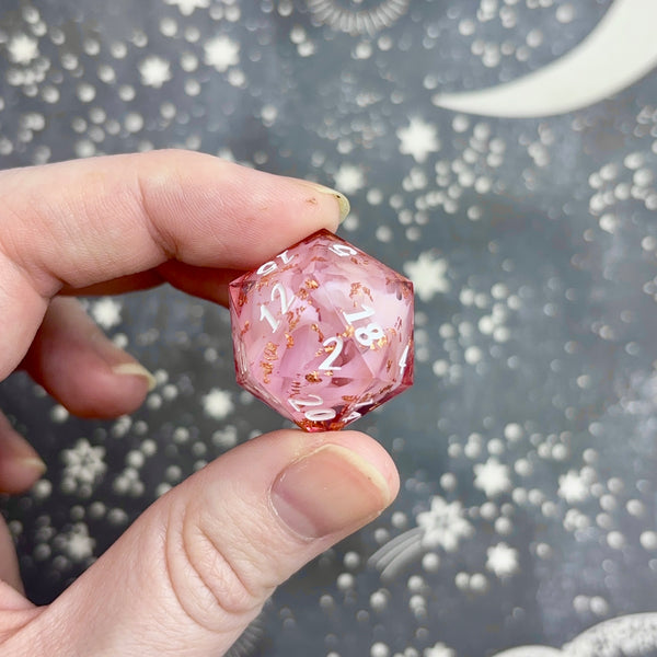 "Copper and Pink" - Show Off Numeric d20