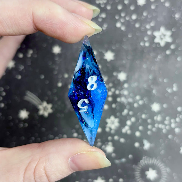 "Misty Midnight" - Elongated 7 Piece Show Off Set - Logo d20