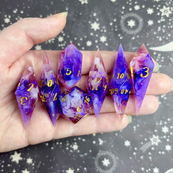 "Visionary" - Elongated 7 Piece Show Off Set - Logo d20