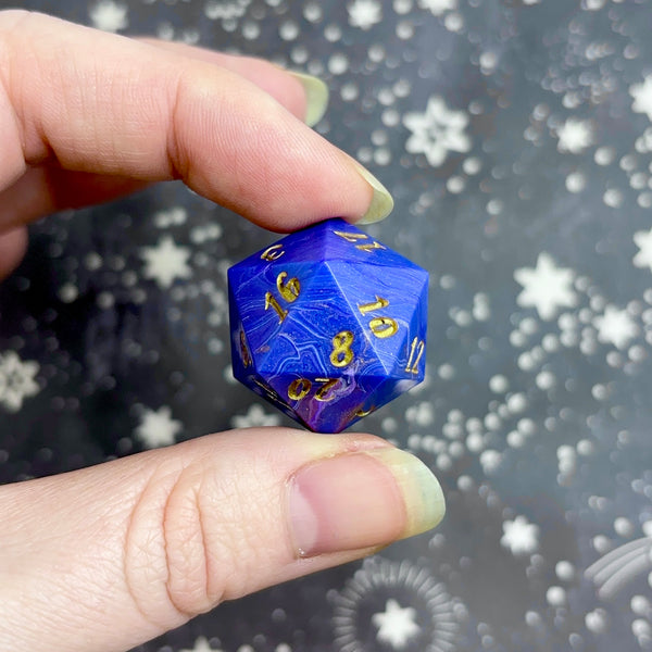 "Lady Lazuli" - 7 Piece Show Off Set - Logo d20