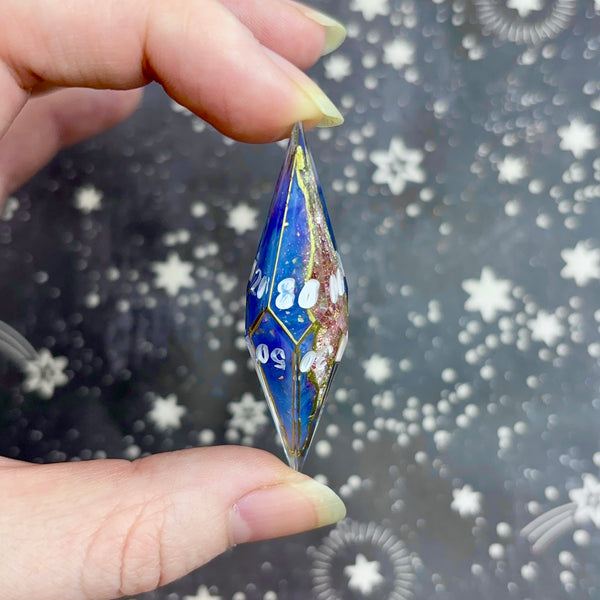 "The Rose Queen" - Elongated 7 Piece Show Off Set - Logo d20