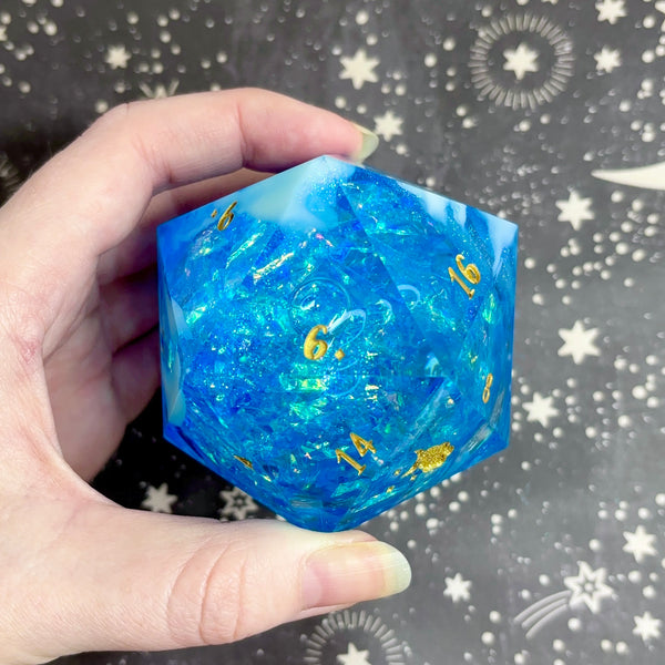 "Crystaline" - 60mm Logo d20