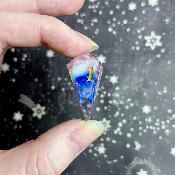 "The Cobalt Empress" - 7 Piece Show Off Set - Numeric d20