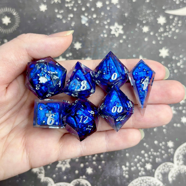 "Crushed Velvet" - 7 Piece Show Off Set - Logo d20