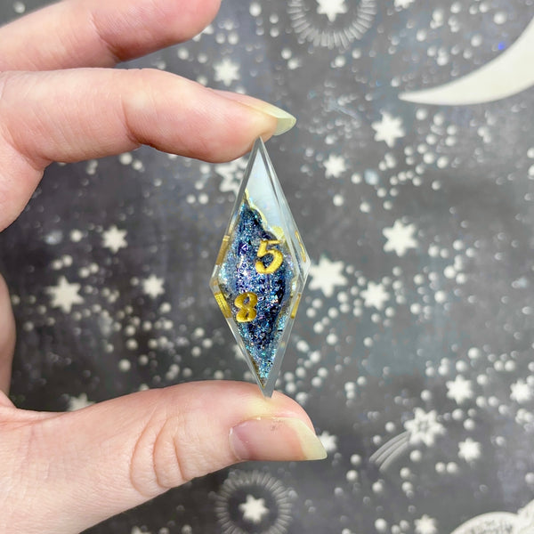 "Dark Crystals" - Elongated 7 Piece Show Off Set - Logo d20