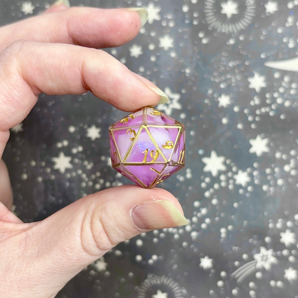 "Caged Princess" - Elongated 7 Piece Show Off Set - Logo d20