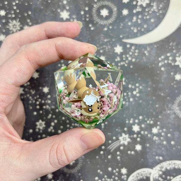 "Eevee's Garden" - 40mm Show-Off Logo d20