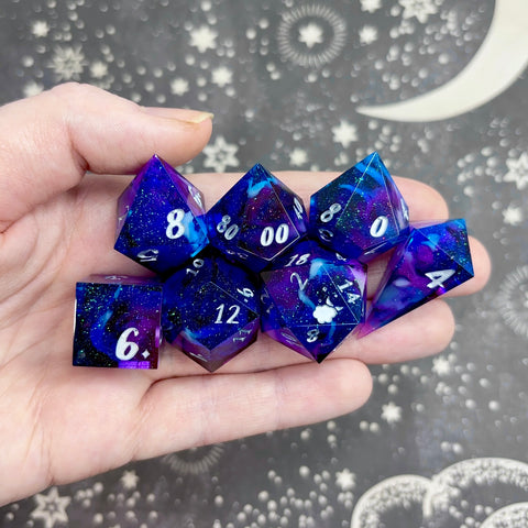 "Galaxies Beyond" - 7 Piece Show Off Set - Logo d20