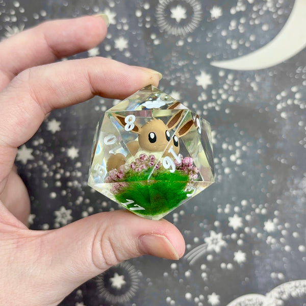 "Eevee's Garden" - 40mm Show-Off Logo d20