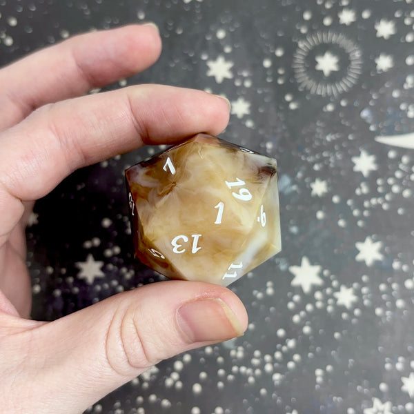 "Brown Sugar Boba" - 35mm Show-Off Logo d20