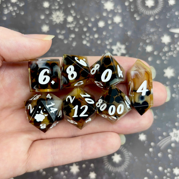 "Brown Sugar Boba" - 7 Piece Set - Logo d20