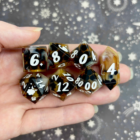 "Brown Sugar Boba" - 7 Piece Set - Logo d20