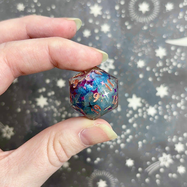 "Cosmic Geodes" - Show Off Logo d20