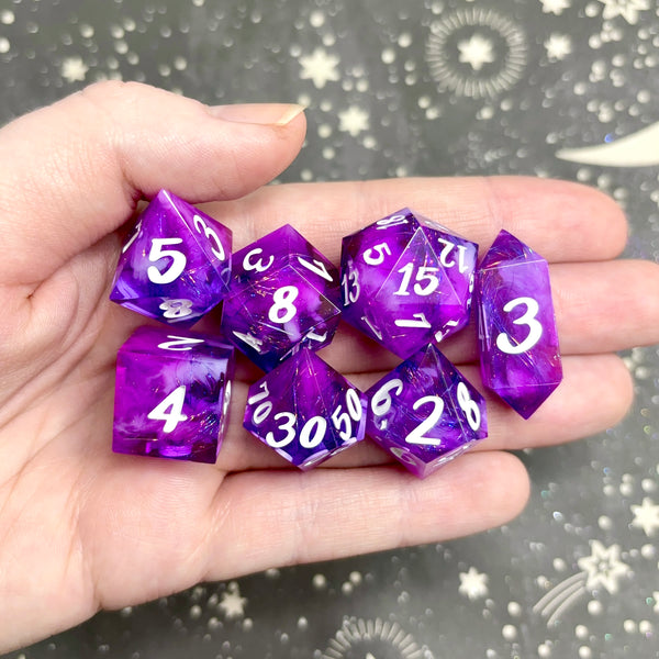 "Sky Full of Fireworks" - 7 Piece Set - Logo d20