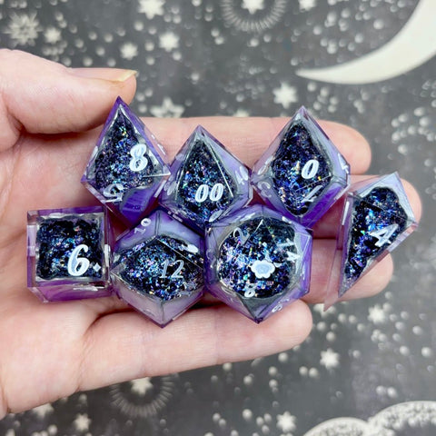 "Astral Gems" - 7 Piece Show Off Set - Logo d20