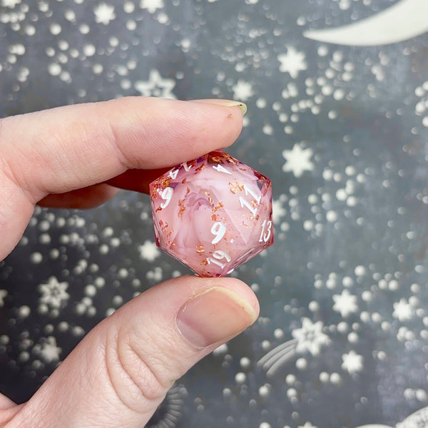 "Copper and Pink" - Show Off Numeric d20