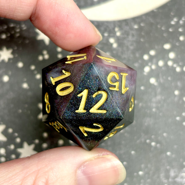 "Below Infernal" - Oversized 28mm Yeet/Fuck d20