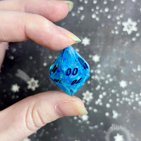 "Frostbitten Aurora" - 7 Piece Show Off Set - Numeric d20