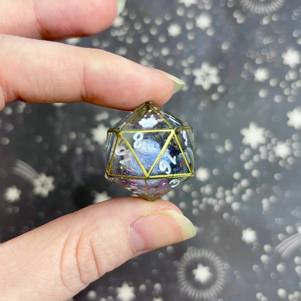 "Peaceful Planets" - 7 Piece Show Off Set - Logo d20