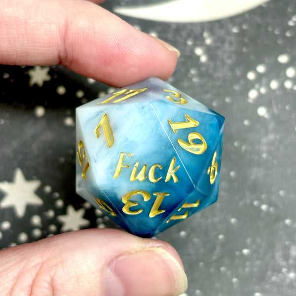 "Winter Wind" - Oversized 28mm Yeet/Fuck d20