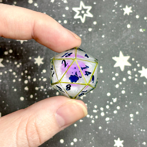 "Pink Pearls" - 7 Piece Show Off Set - Logo d20