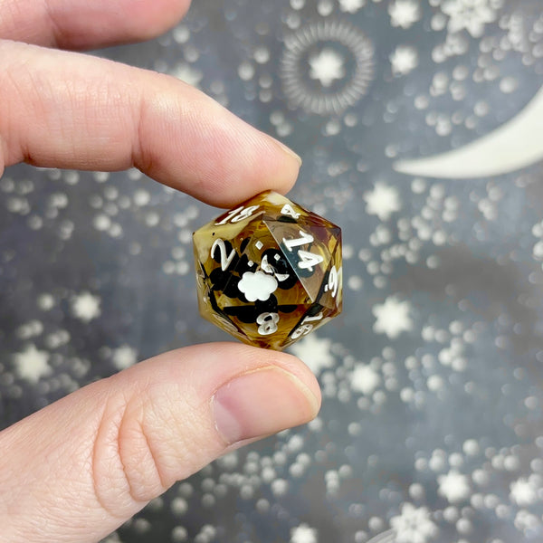 "Liquid Brown Sugar Boba" - Standard Logo d20