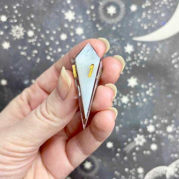 "Dark Crystals" - Elongated 7 Piece Show Off Set - Logo d20