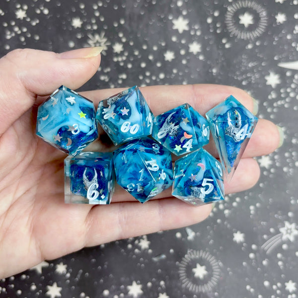 "Dragonborn" - 7 Piece Show Off Set - Logo d20