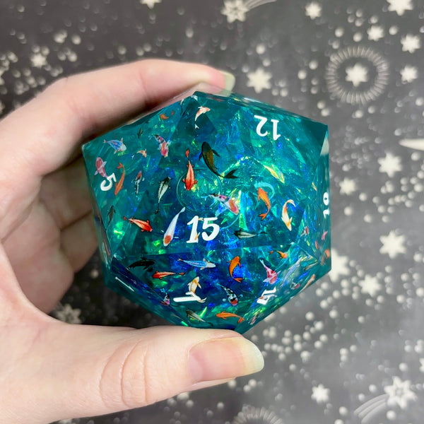 "Koi Current" - 60mm Logo d20