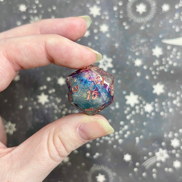 "Cosmic Geodes" - Show Off Logo d20