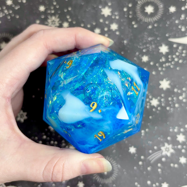 "Crystaline" - 60mm Logo d20