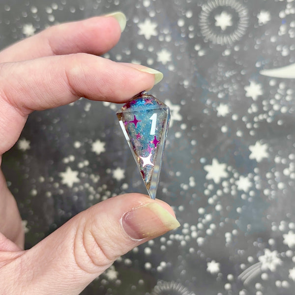 "Cosmic Geodes" - 7 Piece Show Off Set - Logo d20