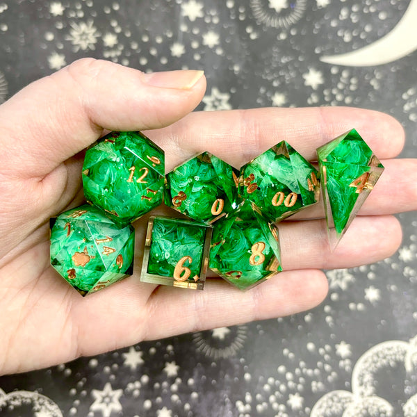 "Into the Woods" - 7 Piece Show Off Set - Logo d20