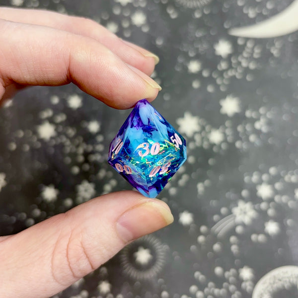 "Cosmic Light" - 7 Piece Show Off Set - Logo d20