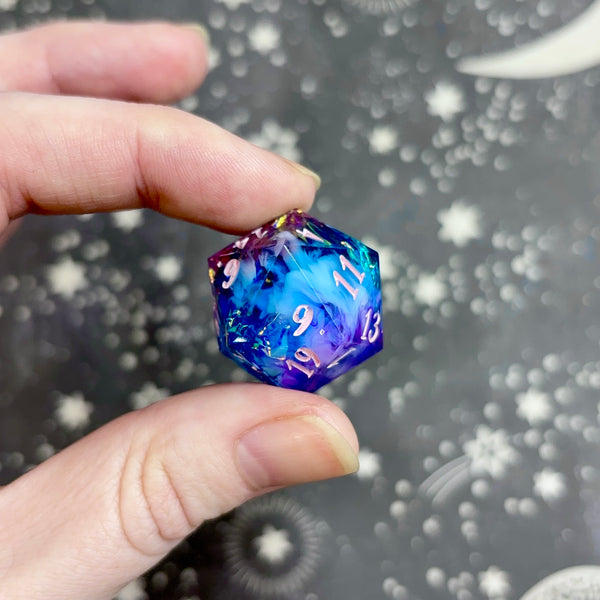 "Cosmic Light" - 7 Piece Show Off Set - Logo d20