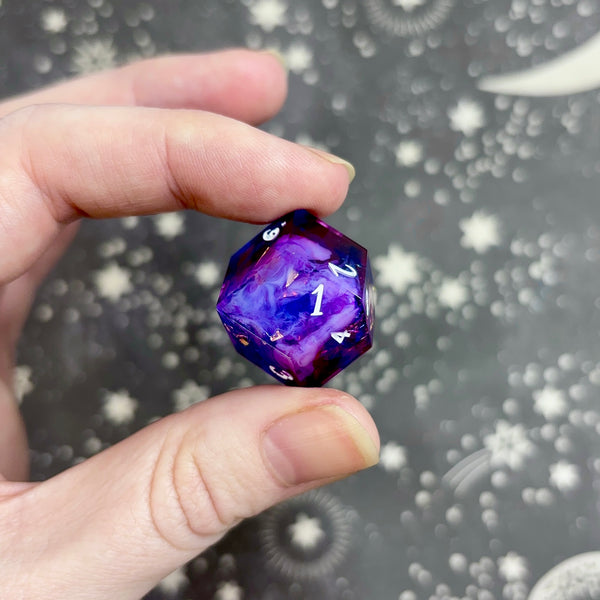 "Dancing in Deep Space" - 7 Piece Show Off Set - Logo d20