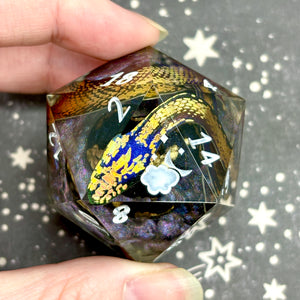 "The Serpent's Egg" - 40mm Show-Off Logo d20