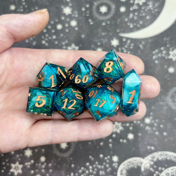 "Hippocampus" - 7 Piece Set - Logo d20