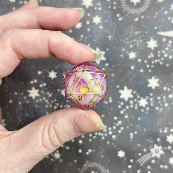 "Caged Princess" - Elongated 7 Piece Show Off Set - Logo d20