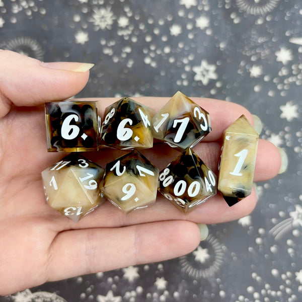 "Brown Sugar Boba" - 7 Piece Set - Logo d20