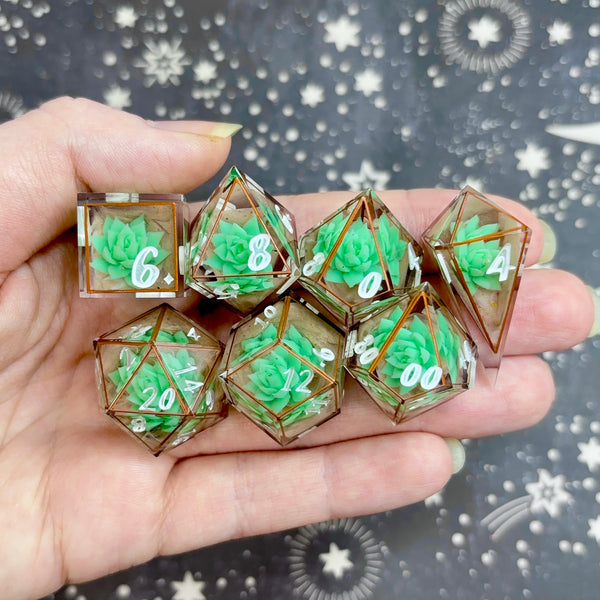 "Terracotta Terrarium" - 7 Piece Show Off Set - Logo d20