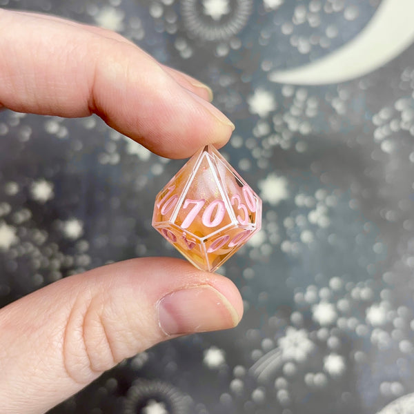 "Peachy Keen" - 7 Piece Set - Logo d20